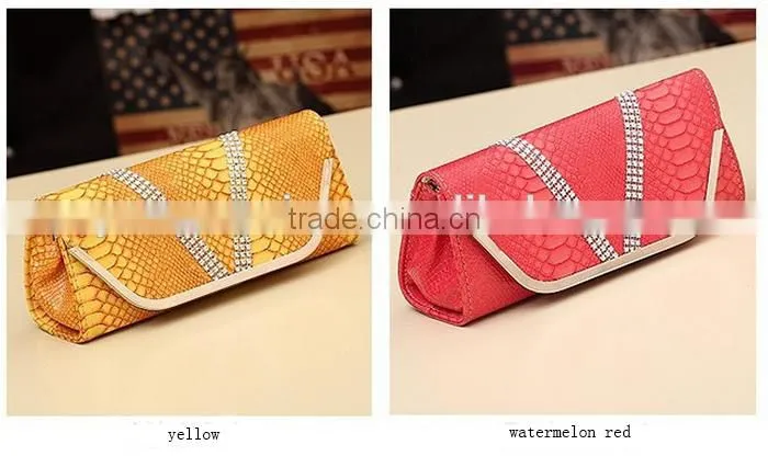 European america fashion evening bag for girl with crystal stone