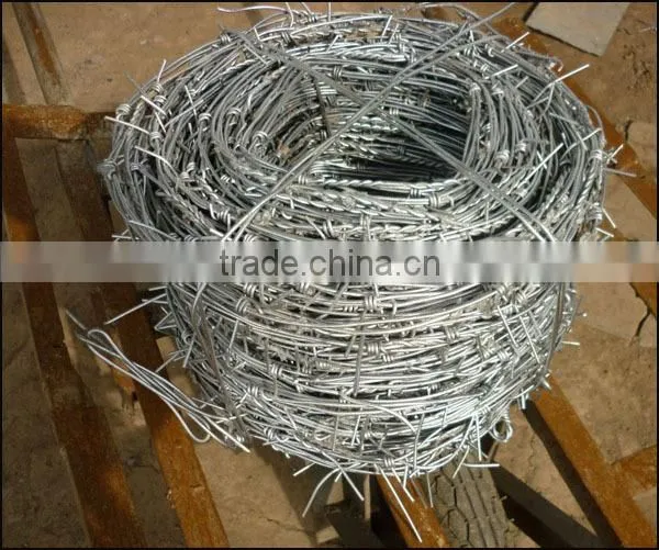 galvanized steel barbed wire