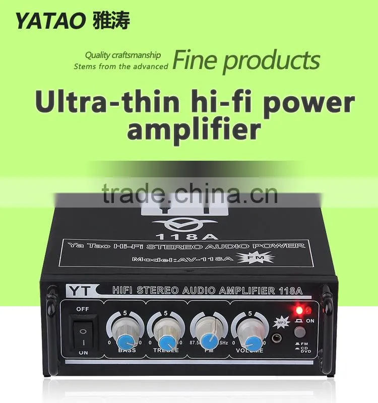 car hi-fi stereo amplifier YT-118A with CD/VCD/DVD