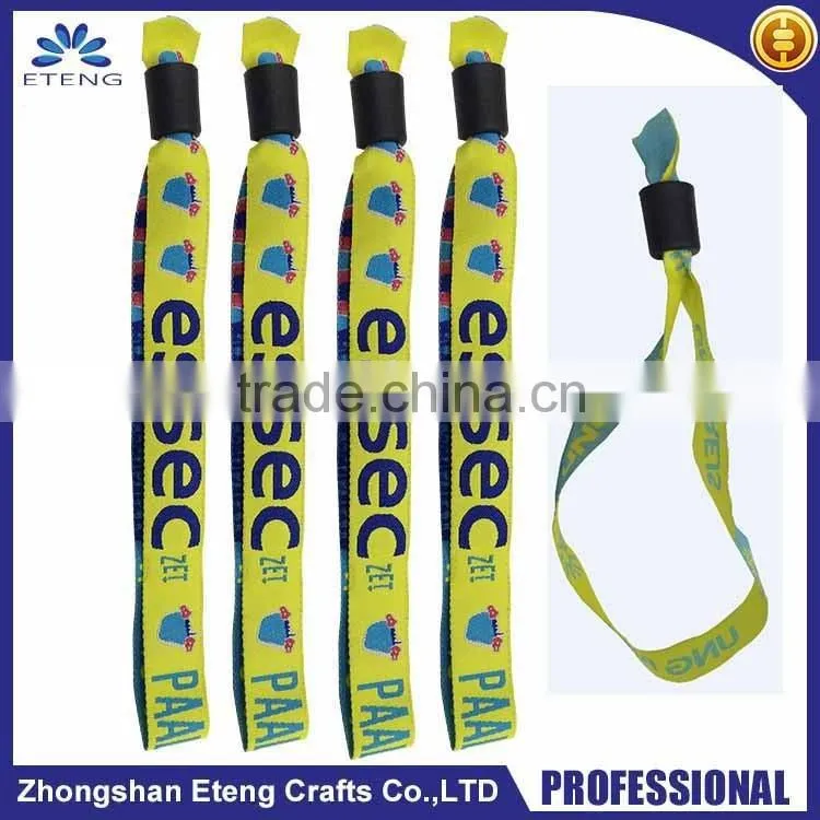 fashion custom fabric bracelets,cheap custom woven wristbands
