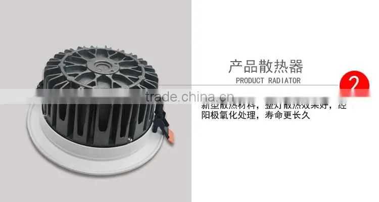 High quality Die Casting LED Downlight 7w 9w 12w 15w 18w 24w 36W SMD5730 LED Ceiling Lamp Porsche Tires