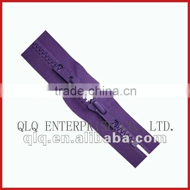 Big teeth plastic zipper