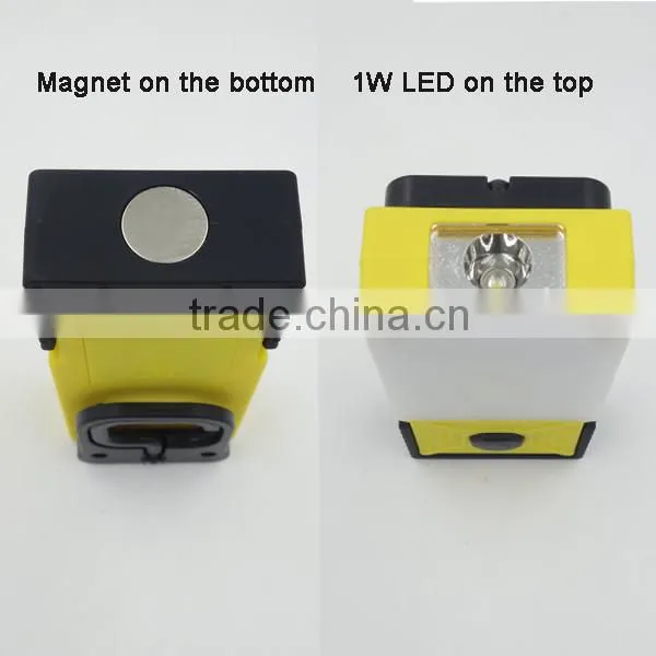 3W COB And 6 SMD Magnetic LED Work Light Poweredy By Dry Battery