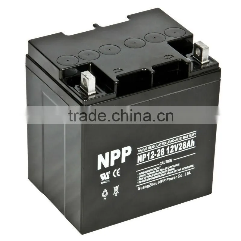 NPP12v50ah rechargeable lead acid battery