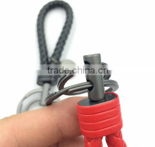 custom personalized design high quality leather metal keychain made in china