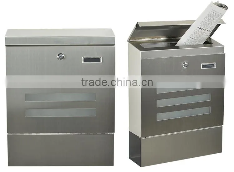 Superior Quality 100% Raw Material Wall Mounting 304 Diamond Plate Mailbox