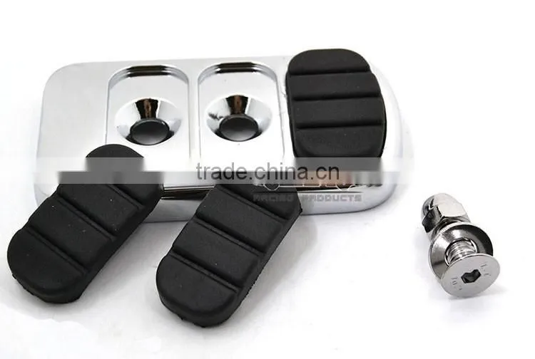 for Suzuki BJ-FP216-047 Aftermarket Chrome brake pedal cover Aluminum with non-slip rubber pads for Yamaha Road Star