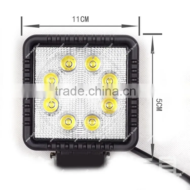 24W car led working light, flood light offroad car light