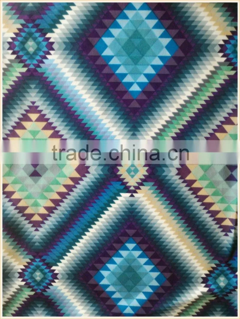 2016 New high quality printing transfer paper fabric with geometric figure design