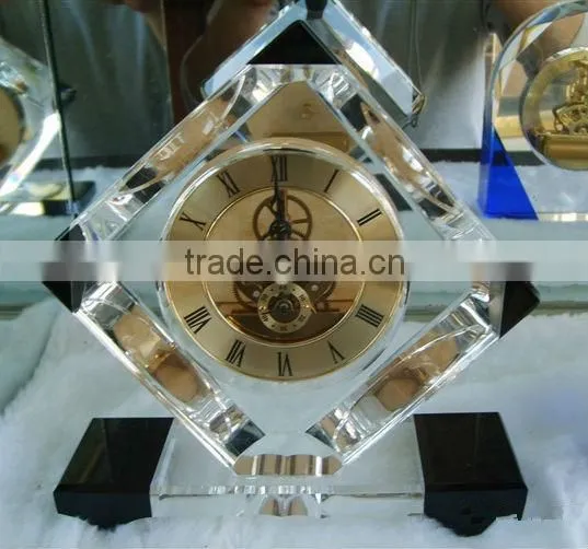 High quality wedding souvenirs crystal desk clock
