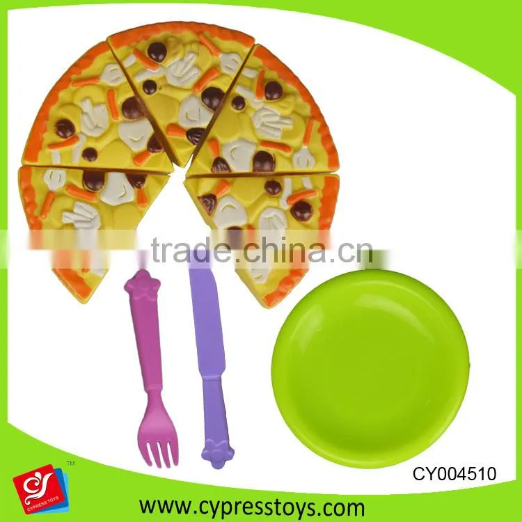 Simulation pizza food platter cutting food toy set for preschool kids