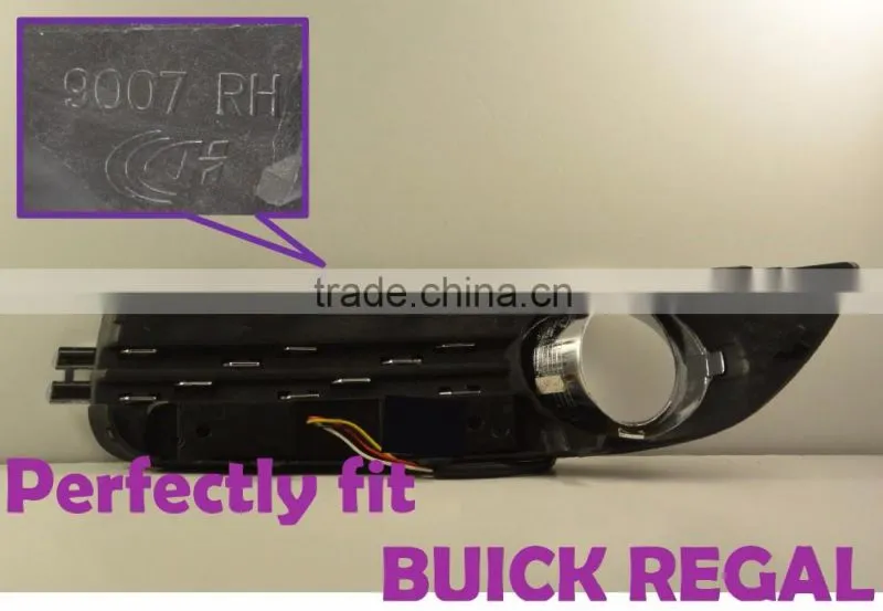 Car Accessories FOR BUICK REGAL With Fog Lamp DRL Daytime Running LIGHT