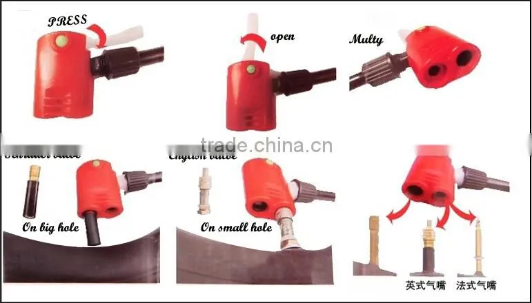 High quality hotsell bike tire inflating pump at low price