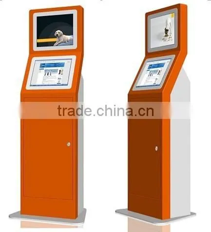 Standing self service touch screen kiosk