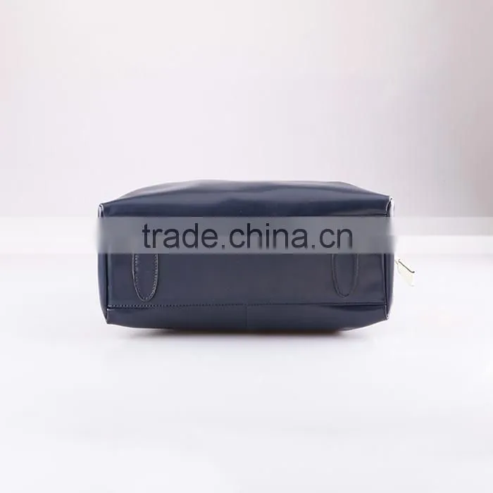 4073 best price PU women handbags tote bag with two metal zip top