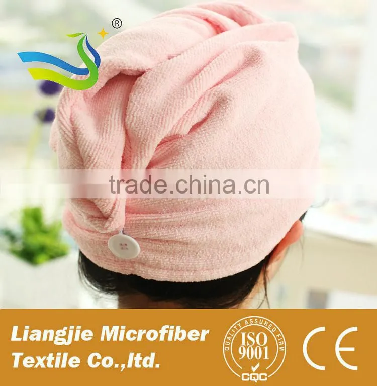 Microfibre Magic Dry Hair Quick Drying Towel Wrap Hat Bath