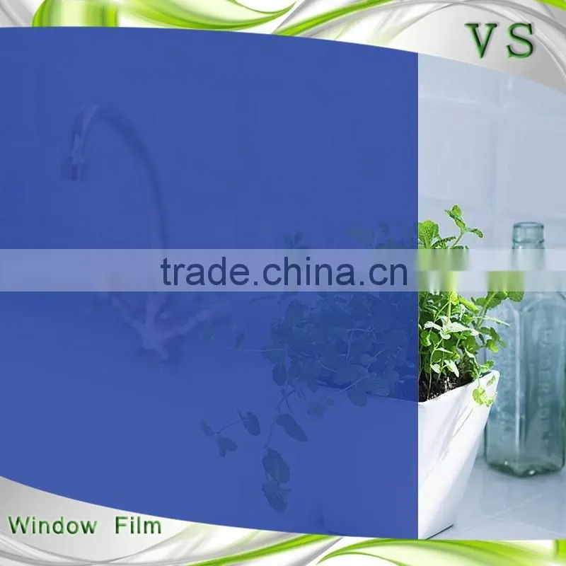Decorative PET tranparecy static deep blue Color PET Film