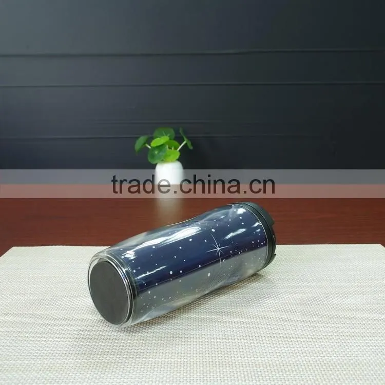 13oz Promotional gift Custom logo double wall plastic color changing tumbler