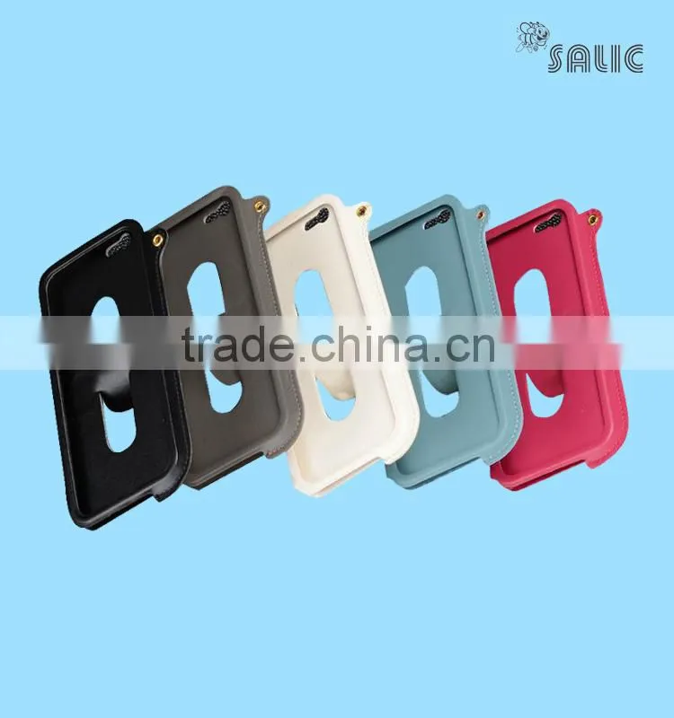 Stand holder pu leather cover for iPhone 6 mobile holder