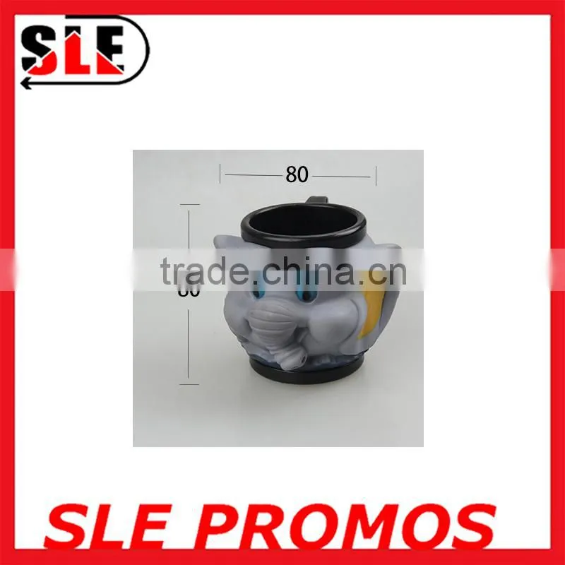 New Custom Custom Animal Shaped Eco-friendly Plastic Mug,Wholesale High Quality Promotional Gift Unique 3D Mug Cup Manufacture