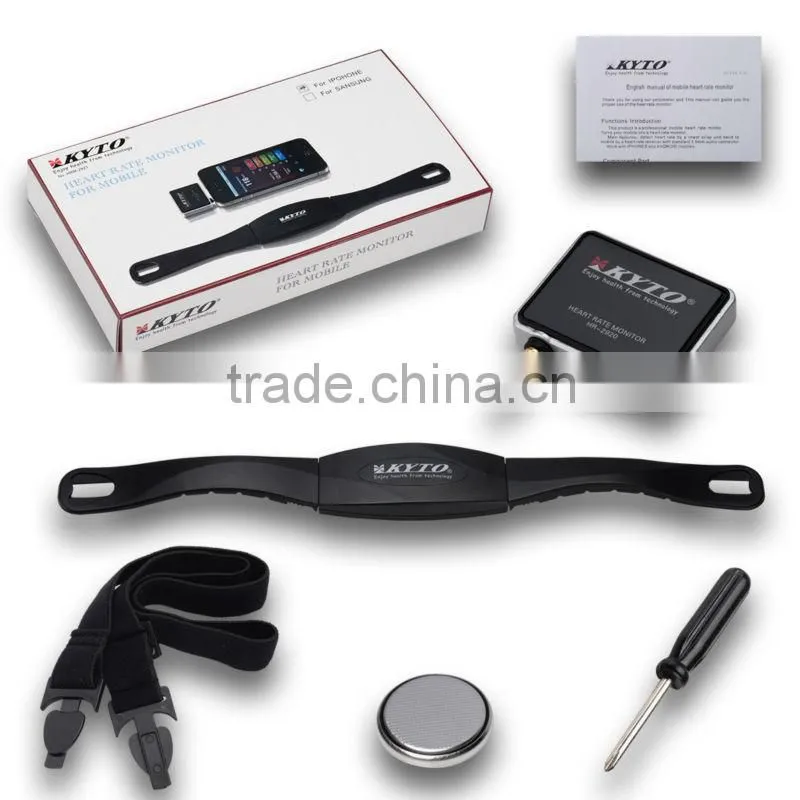iPhone 4S 5 iPad Chest Strap Sport Calorie Free Apps Wireless Heart Rate Monitor