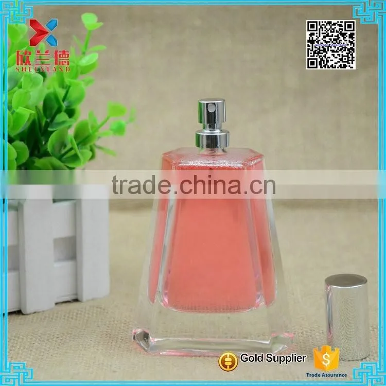 Factory price 80ml popular pump bottle/empty perfume glass bottle