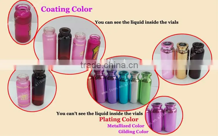 Fancy 15ml serum glass vial bottles injection glass ampoules vial