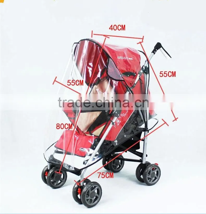 PVC clear waterproof baby walker raincover