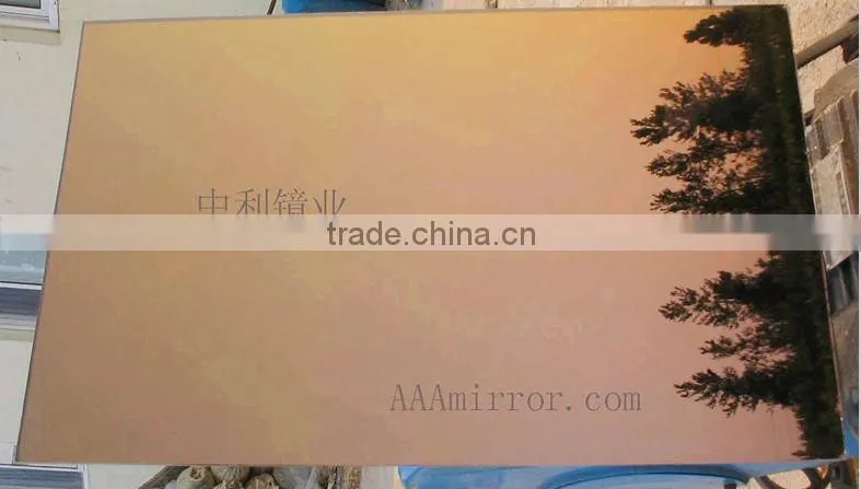 High quality tinted float glass made bronze mirror