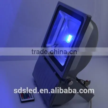 LED 100W flood light IP65 Integrated Grey RGB LED floodlight