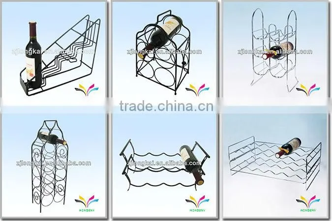 China supplier high quality hot sale stable metal wall-mounted decorative dinosaur wine bottle rack