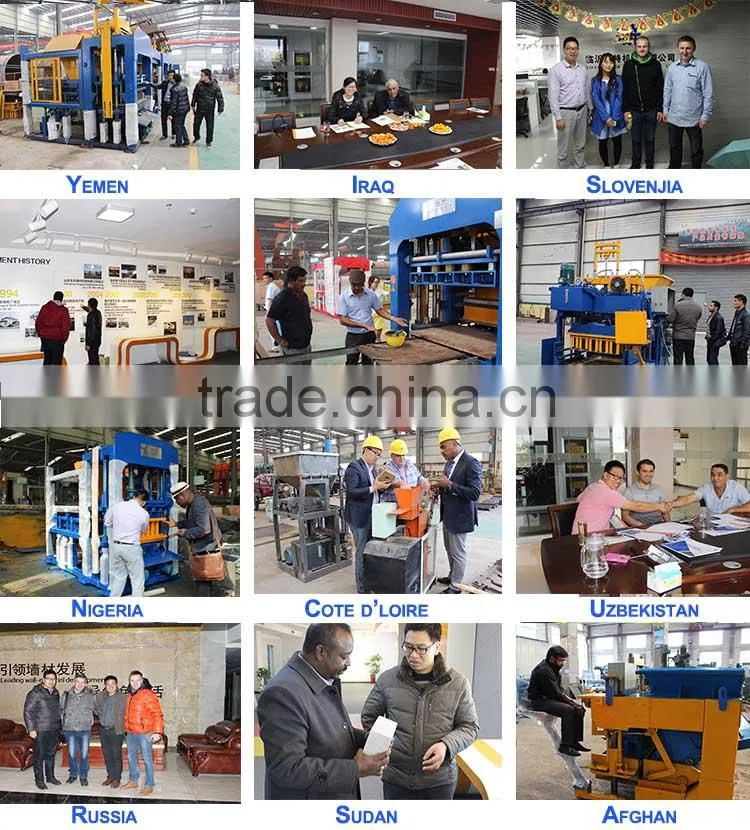 China Wante Brand Block Machinery QT4-25 Cement Bricks Molding Machine cement And Concrete Block Making Machine