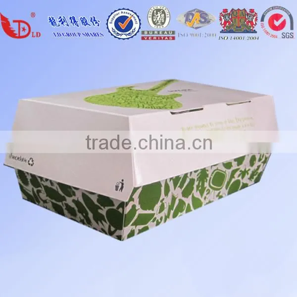 Customized kraft paper food packing box for pizza