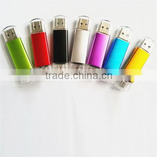 Factory Price High Quality Real Capacity Promotional Rotatable OTG USB Flash Drive 8G/16G/32G For All Smartphones