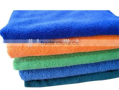 80% polyester 20% polyamide microfiber towel cleaning microfiber towel