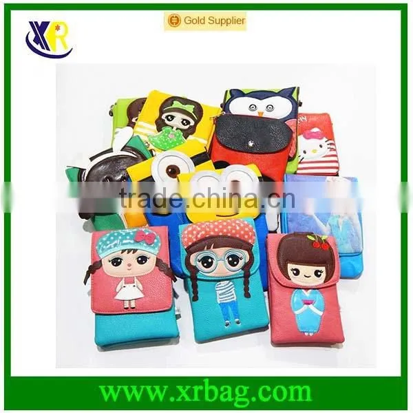custom promotional solid color cell phone bags