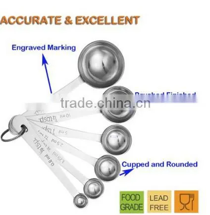 Hottest selling cheap price stainless steel measuring cups and spoon