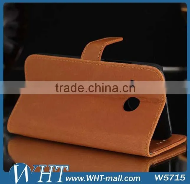 For HTC ONE MINI Leather case. for HTC M4 Crazy Horse Skin Case