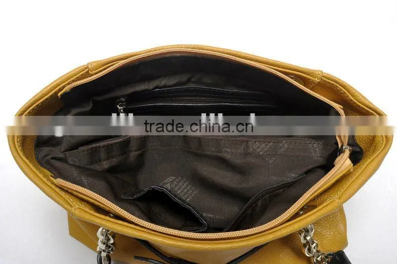 New Fashion! Lady Genuine Leather Handbag 2012! Elegant!