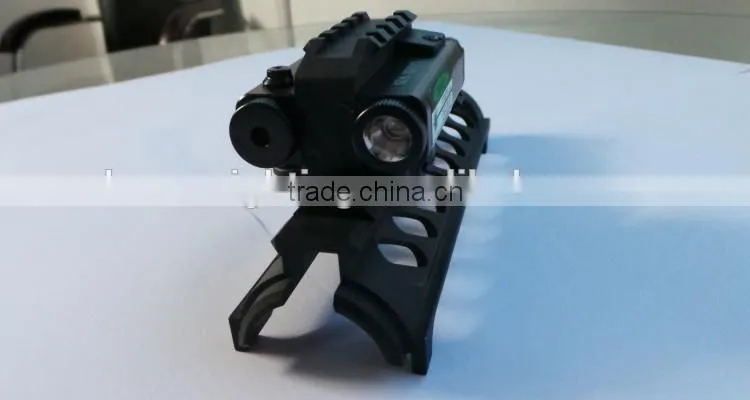 Tactical rifle green laser sight plus led flashlight