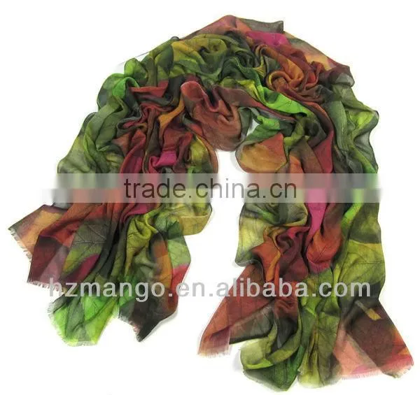 2016 Latest Fashionable Woman 100% Modal Digital printing Infinity scarf