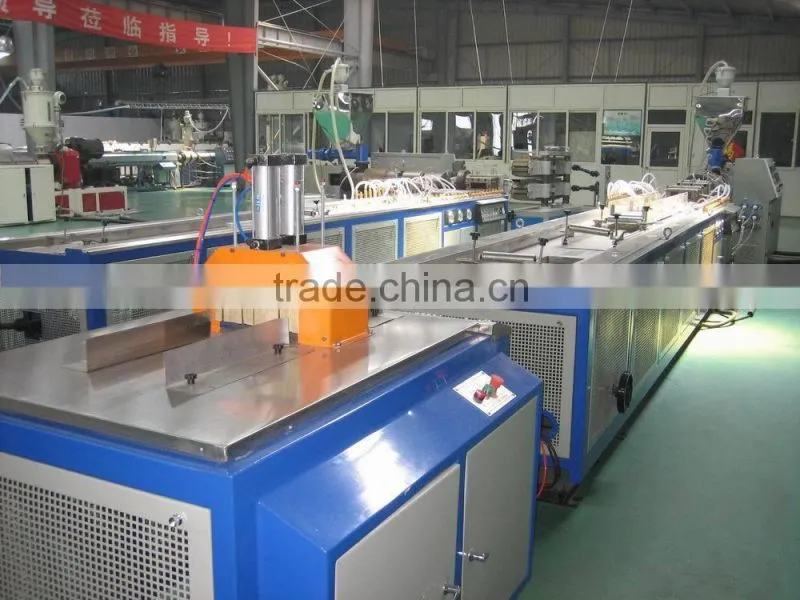 pvc wpc lesco ecological wood plastic ceiling floor production line
