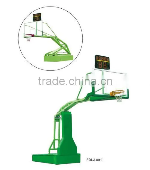 height movable Electric hydraulic basketball stand