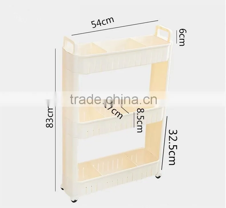 Homeware 3 Layers plastic cracks shelf storage rack organizer rack