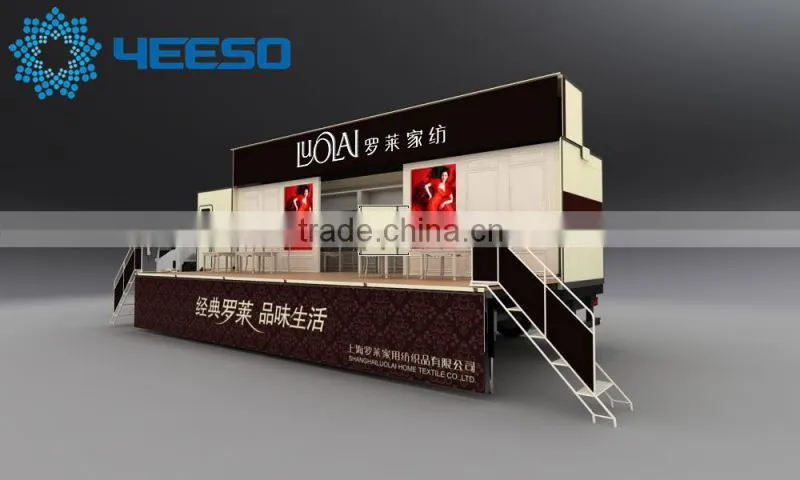 YEESO Mobile LED Container Truck with big portable stage
