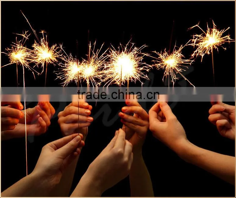 Wedding party fun indoor sparklers flash light in the dark