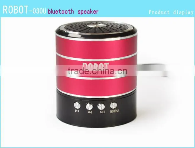 Robot-030u Portable bluetooth speaker,,mini TF card Speaker,with USB dicsks,speaker bluetooth,fm radio