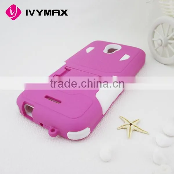 IVYMAX Wholesale PC Silicone 2 in 1 stand case for Alcatel OT5042T One Touch Astro