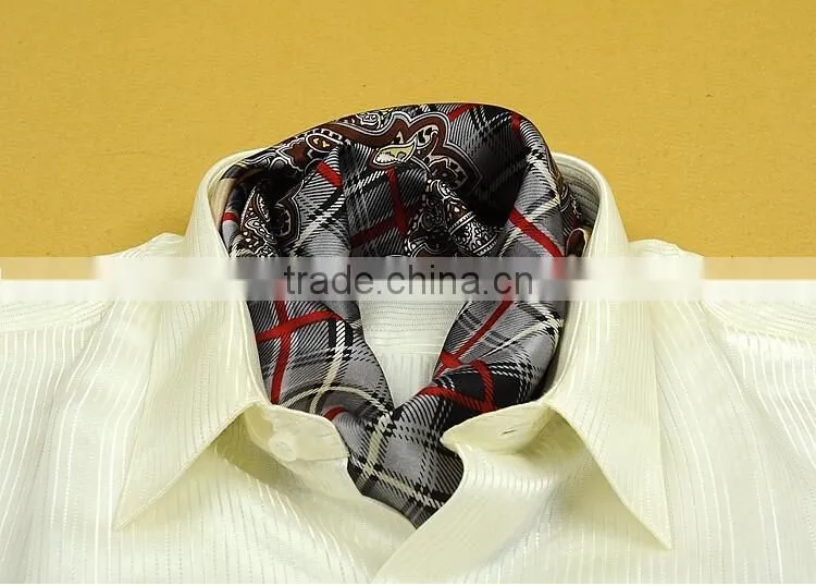 Luxury 100% silk square scarves for men