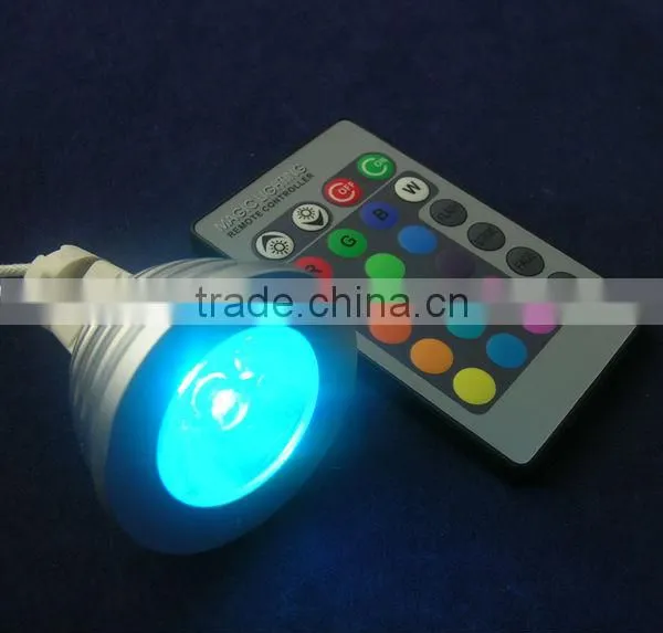 Aluminium alloy led rgb spotlight, ir control 5w rgb spotlight